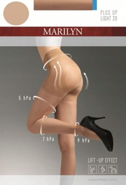 Rajstopy Wyszczuplające Modelujące Relaksujące Marilyn Plus Up 20 DEN 5-XL