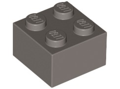 LEGO 3003 Ciemnoszary (old) klocek 2x2 1szt