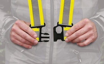 Светоотражающие ремни безопасности X-Belt, флуоресцентный цвет.