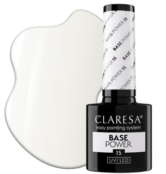 CLARESA BAZA BASE POWER BEZKWASOWA BUDUJĄCA 15 MLECZNA PROMOTOR ADHEZJI