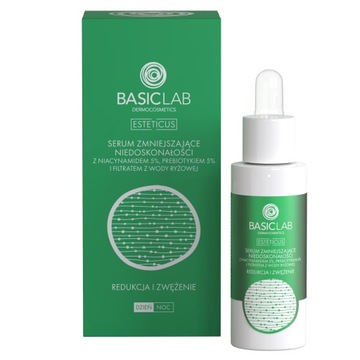 BasicLab Serum na Niedoskonałości i Zmarszczki z Niacyamidem 5% 30 ml