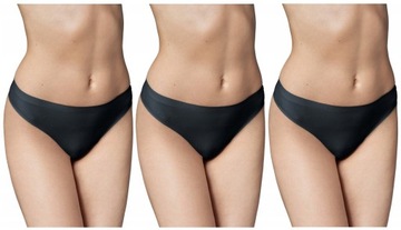 3 x GATTA STRINGI ULTRA COMFORT BEZSZWOWE CZARNE M
