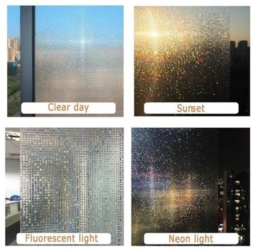 ОКНО ДЛЯ ВАННОЙ КОМНАТЫ ФОЛЬГОВЫЙ ДУШ, ЗАЩИЩАЮЩИЙ ПРИВАТНОСТЬ 45*100см