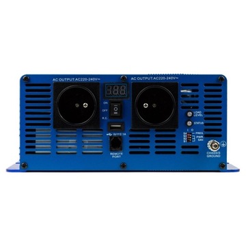 PRZETWORNICA Z 24V NA 230V 2500/5000W VOLT POLSKA CZYSTY SINUS TRYB ECO TIR