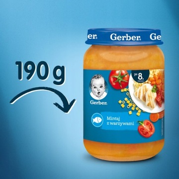 GERBER Вкусная рыба с овощами 190г