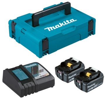 MAKITA MKP1RG182 ZESTAW ZASILAJĄCY DC18RC 2 x BL1860B 6.0Ah MAKPAC 198116-4