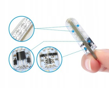 W5W LED T10 RGB МНОГОЦВЕТНЫЕ ПАРКОВОЧНЫЕ ЛАМПОЧКИ 2 шт.