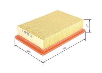 BOSCH FILTR VZDUCHU 1457433265 FIAT BRAVO MAREA