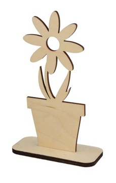 KWIATEK DREWNIANY PREZENT DLA WYCHOWAWCY 15 CM