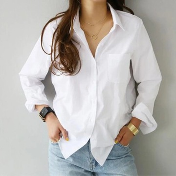 Ladies Loose Shirt Women Blouse Casual Lady Soft W
