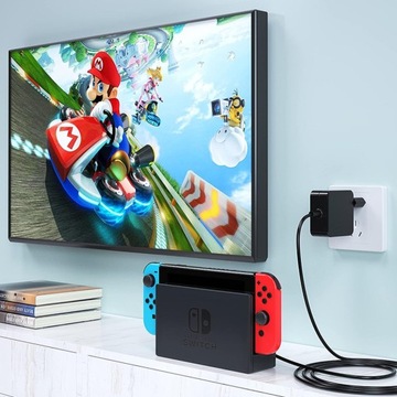 БЛОК ПИТАНИЯ ЗАРЯДНОЕ УСТРОЙСТВО ДЛЯ АДАПТЕРА ПЕРЕМЕННОГО ТОКА NINTENDO SWITCH 45 Вт 5-15 В/3 А 20 В/2,25 А