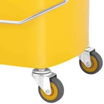 ТЕЛЕЖКА ДЛЯ ОЧИСТКИ, ВЕДРО С СОКОВЫЖИВКОЙ, 20 ЛИТР.