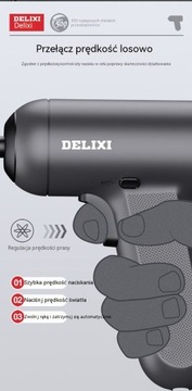 Электрическая отвертка Delixi, домашняя маленькая аккумуляторная электродрель