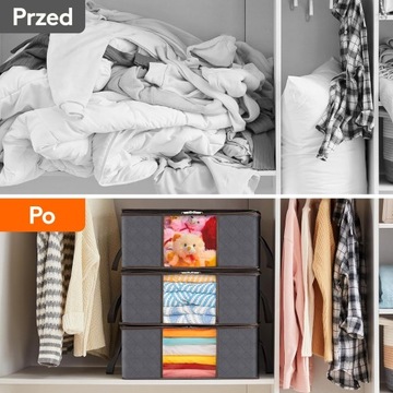 Lifewit 90L Duże torby do przechowywania, zestaw 6 SZTUK