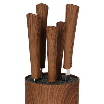 НАБОР КУХОННЫХ НОЖЕЙ В БЛОКЕ, 5 ШТ, НАБОР ТРУБ