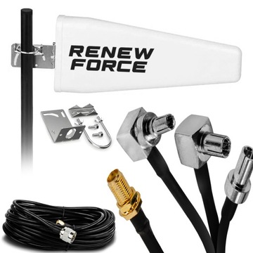 ANTENA ZEWNĘTRZNA DO ROUTERA INTERNETU DUAL 3G 4G 5G LTE ZTE HUAWEI 10m