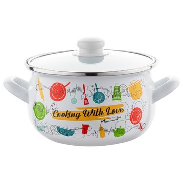 НАБОР ЭМАЛЬНЫХ ГОРШКОВ JULIA INDUCTION 8 ЭЛЕМЕНТОВ