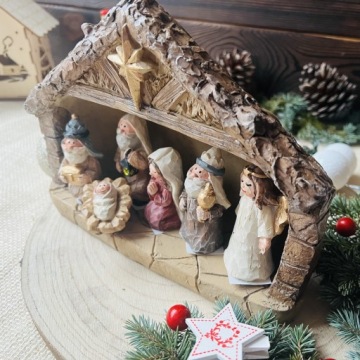 Рождественская кроватка Конюшня под елку Рождественское украшение ПОДАРОК