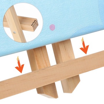 ДЕРЕВЯННАЯ EASILA ДЕТСКАЯ ДЛЯ РИСОВАНИЯ ХУДОЖЕСТВЕННАЯ ЛЕГКАЯ ПОДСТАВКА