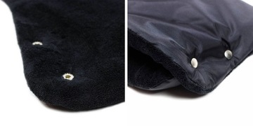 Нарукавник для санной коляски, утепленные перчатки.