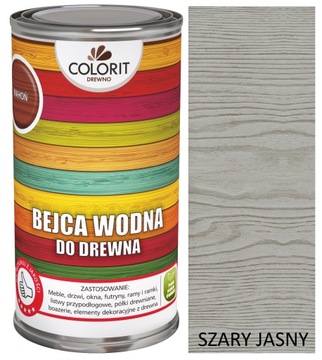 COLORIT BEJCA WODNA DO DREWNA 500ML SZARY JASNY