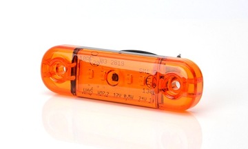 оранжевый светодиодный габаритный фонарь WAŚ W97.2
