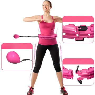 HULA HOP SMART С ГИРОЙ С ТРУБКАМИ, ФИТНЕС ДЛЯ ПОХУДЕНИЯ, СКЛАДНОЙ