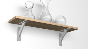 2 ШТ. FEST ПОДДЕРЖКА ПОЛКИ РУЧКА-ВЕРСИЯ ДЛЯ ПОЛКИ - АЛЮМИНИЙ 120 мм