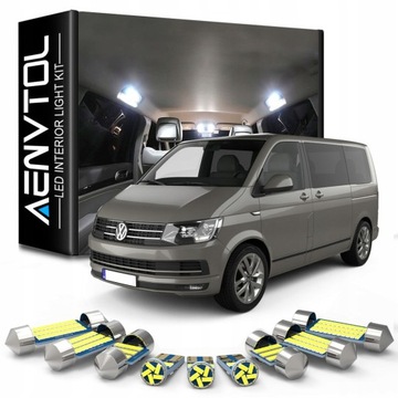 OŚWIETLENIE wnętrza LED VW CARAVELLE T5 6000K