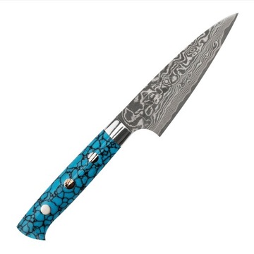 Takeshi Saji BTQ R-2 Black Ręcznie Kuty Japoński Ostry Nóż Do Obierania 9cm