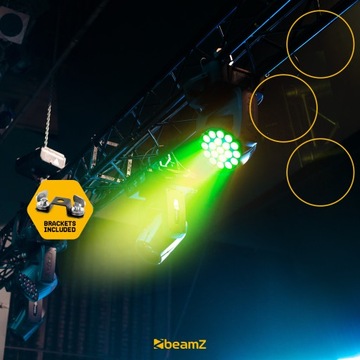Профессиональная движущаяся головка RGBW LED DMX Beamz