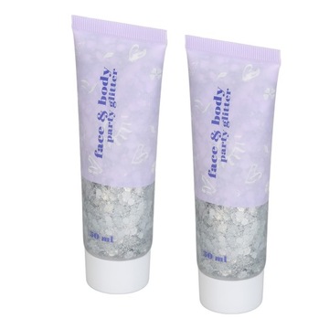 2 шт Гель-блеск для лица и тела Гель-блеск голографический для тела