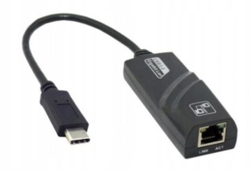Karta sieciowa LAN Gigabit RJ-45 typ c USB 3.1 1000 Mbps USB-C 1 Gbps