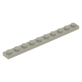 LEGO 4477 447702 płytka 1x10 j.szary OLD 1szt P307a