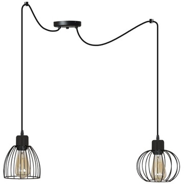 Lampa Wisząca Sufitowa Retro LOFT Pająk Drut LED