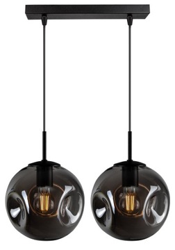 SZKLANA LAMPA WISZĄCA SUFITOWA ŻYRANDOL KULE LED