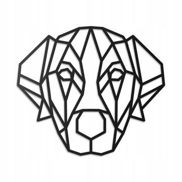 LABRADOR GEOMETRYCZNY dekoracja ścienna obraz 40cm