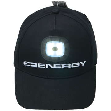 CZAPKA Z DASZKIEM BASEBALOWWA + LATARKA LED USB 100mAh