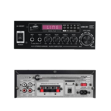 МОЩНЫЙ HIFI-УСИЛИТЕЛЬ ОБЪЕМНОГО ОБЪЕМА ДЛЯ ДОМАШНЕГО КИАТАРА BT 5.0 FM С ПУЛЬТОМ ПУЛЬТА AV-660BT