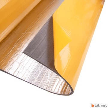 FOAM MAT АЛЮМИНИЕВАЯ ЗВУКОВАЯ ФОЛЬГА 10 мм, полиуретановый алюминий