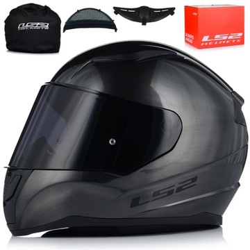 KASK MOTOCYKLOWY LS2 FF353 RAPID II JEANS TITAN ECER 22.06 + CIEMNA SZYBA