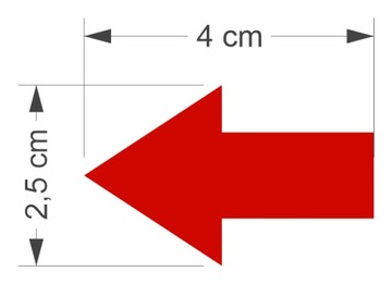 Лист наклеек со стрелками 4х2,5 см / 407 штук / цветов