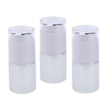 3 packs of 20 ml clear glass bottles with pump