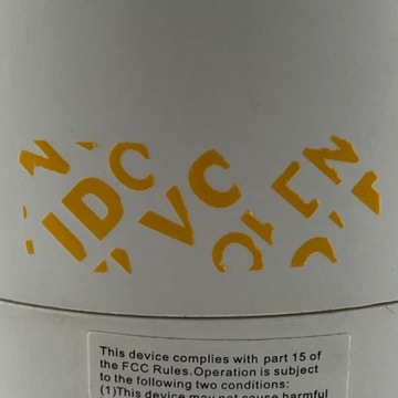 Пломба пустотелая полутрансферная желтая 30*11 мм 500 шт.