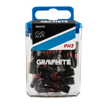 Bity udarowe PH3 x 25mm 20szt. GRAPHITE 56H532