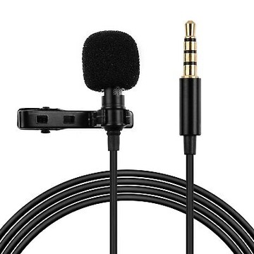 PROFESJONALNY MIKROFON KRAWATOWY Z KLIPSEM JACK