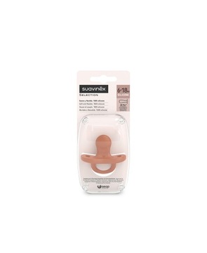 Suavinex fizjologiczny silikonowy 6-18m Ceglasty