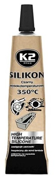 +350°C 21G SILIKON CZARNY WYSOKOTEMPERATUROWY DO O