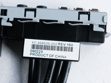 Передняя панель HP Z800, аудио USB FireWire 468626-002