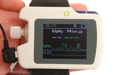 CMS-RS01 Monitor snu oddechowego Spo2, tętno